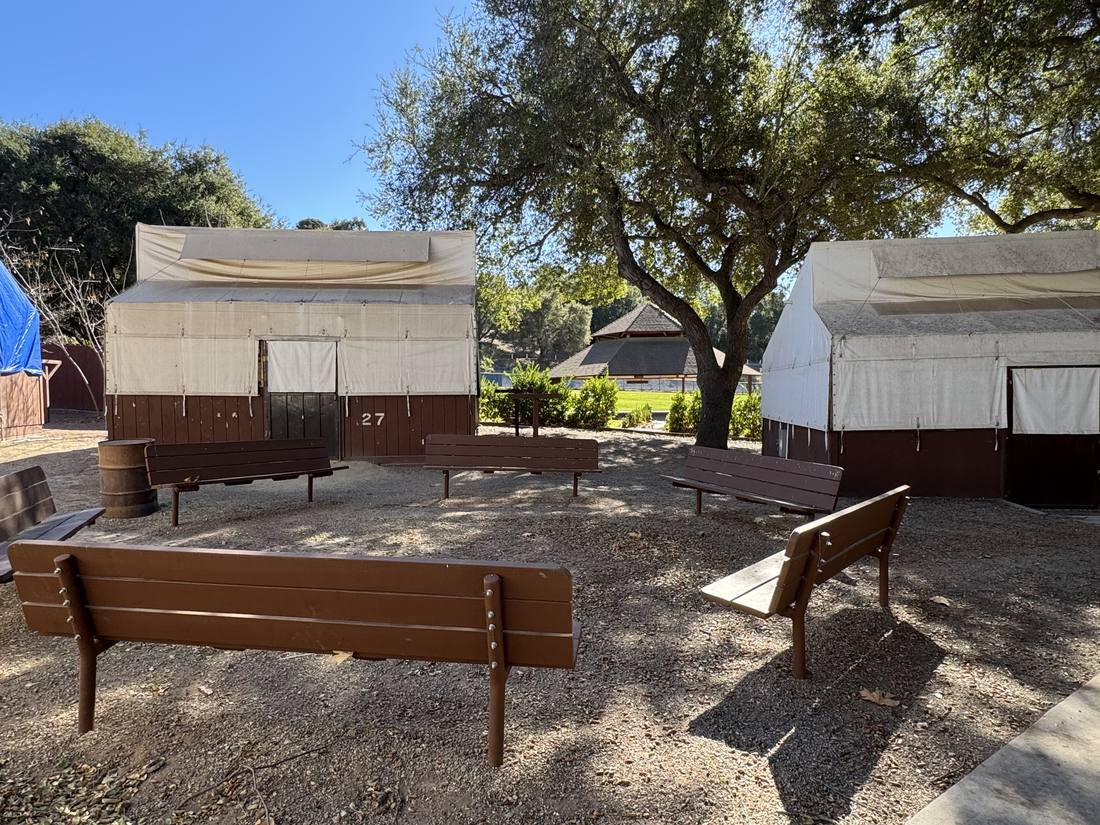 The Tent Cabin Area gathering circle