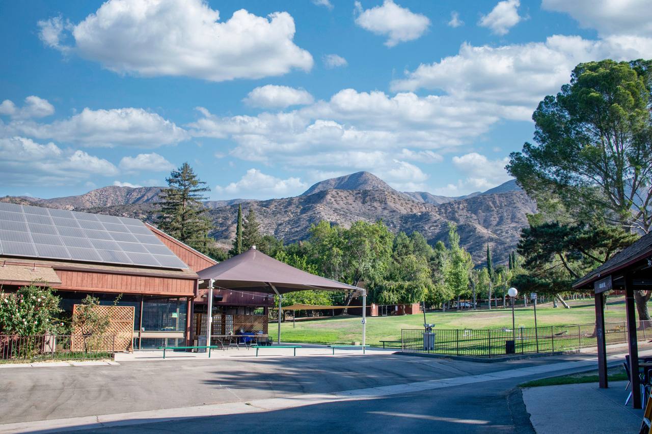 The camp dining hall at Camp Ramah
